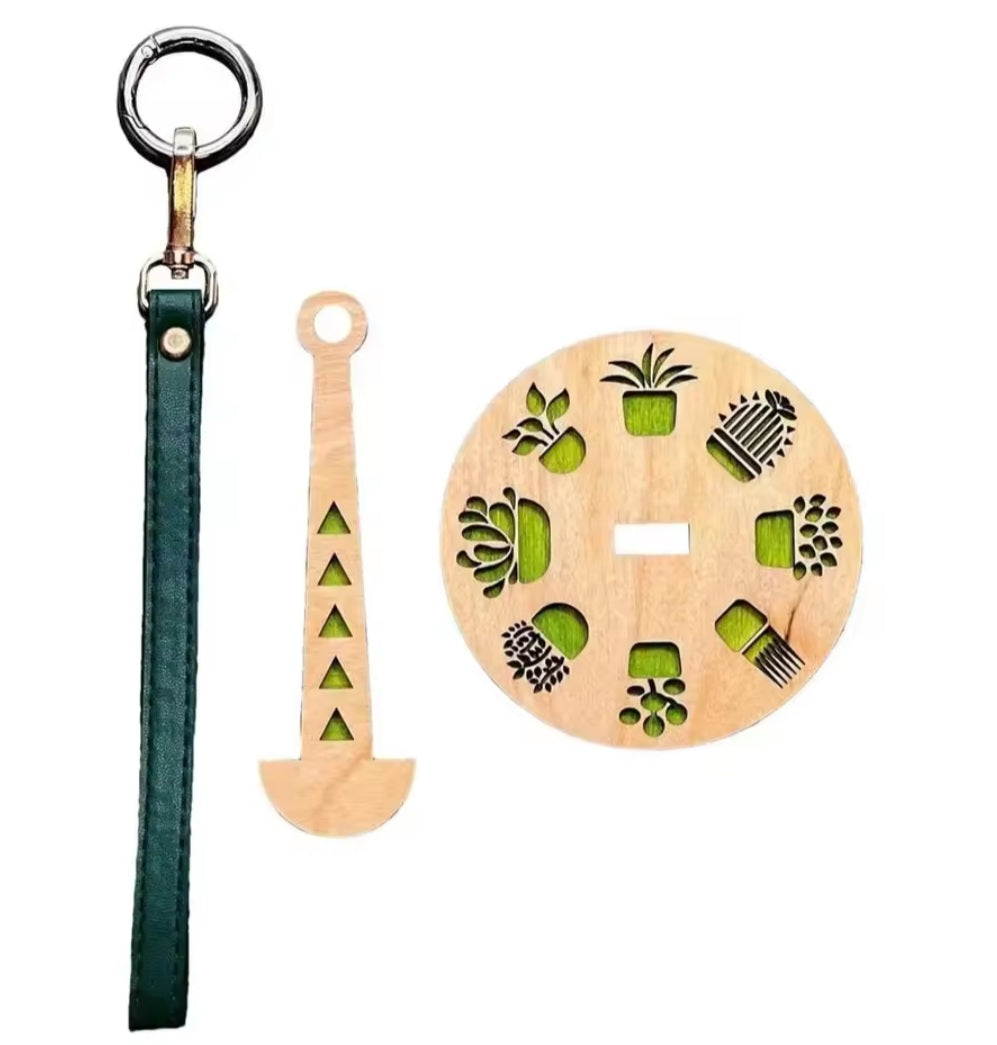 Wooden Yarn Holder Crochet, and knitting Accessories Wool Ball Winder Yarn Holder.