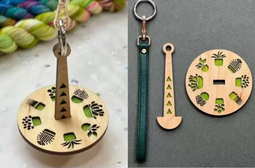 Wooden Yarn Holder Crochet, and knitting Accessories Wool Ball Winder Yarn Holder.